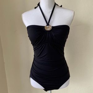 Michael Kors Black One Piece Bathing Suit